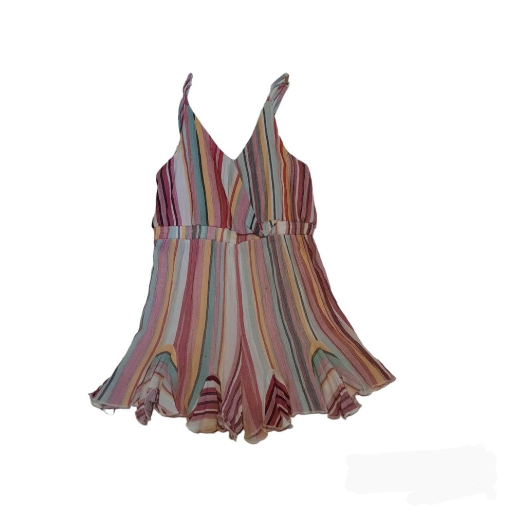 PatPat Girls Striped Sunsuit Romper 8